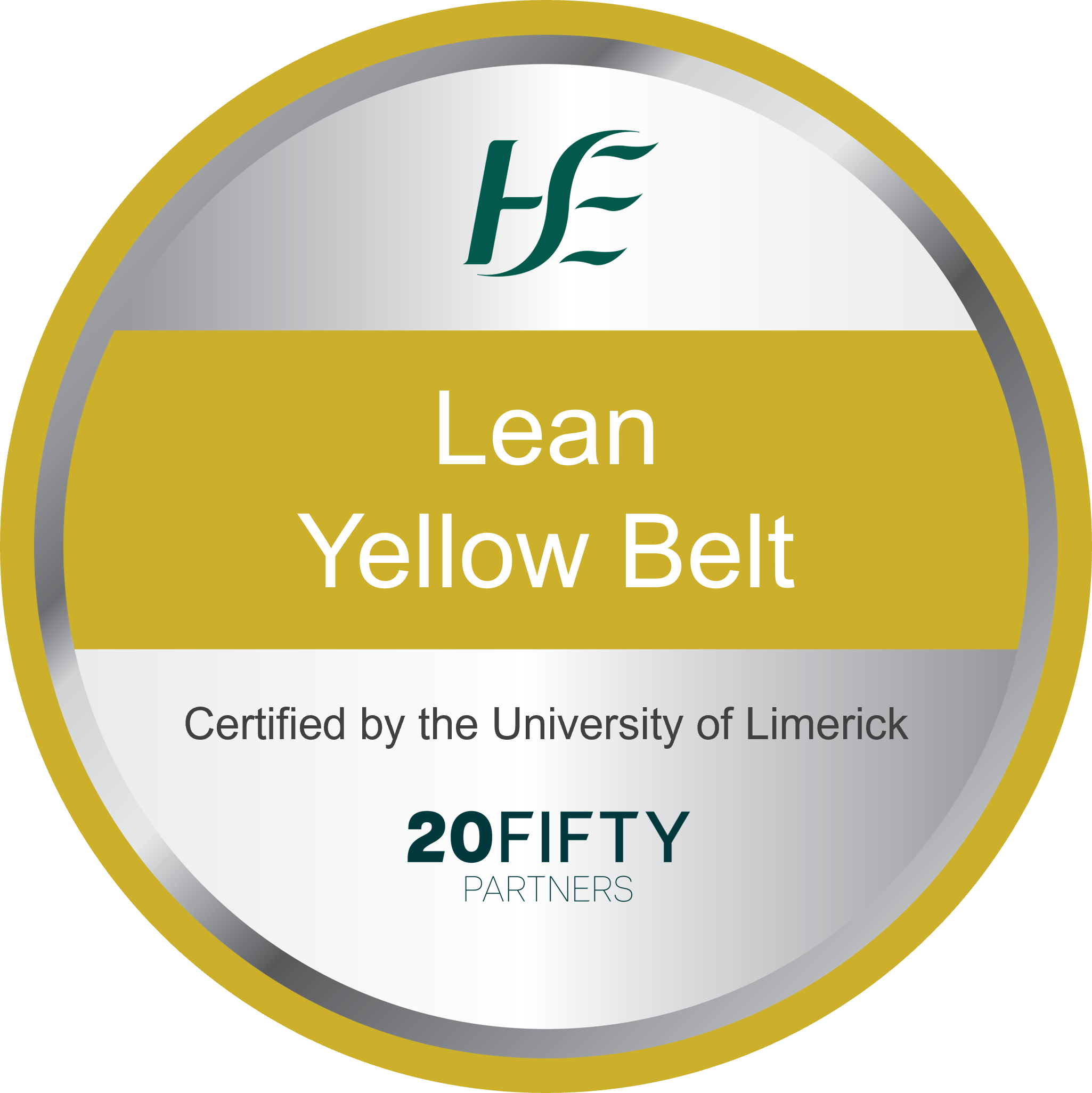 Lean Yellow Belt Badge